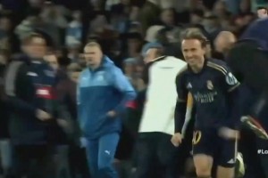 皇馬勝利后，莫德里奇開心的像個(gè)孩子！